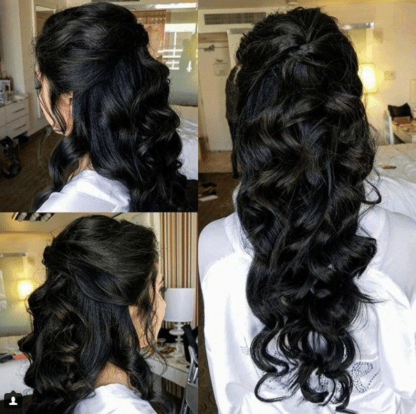 Half Up Hairstyles Mar and Co Beauty Las Vegas Makeup Artist